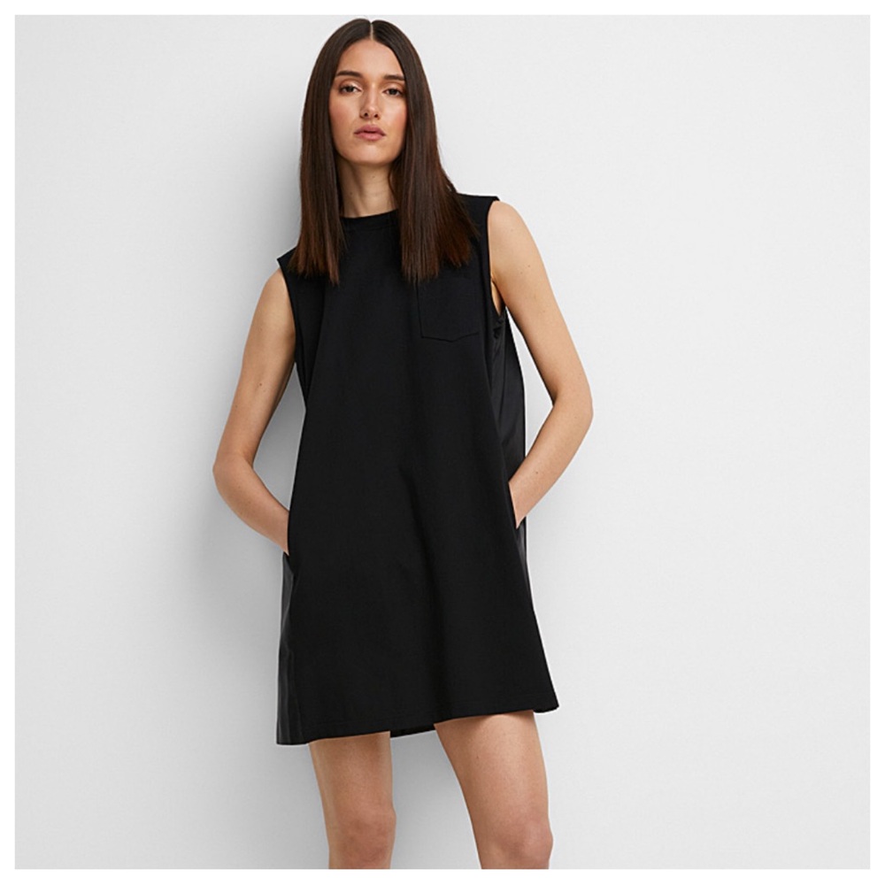 OLD NAVY Sleeveless Vintage A-Line Mini Shift T-Shirt Dress, LARGE NWOT